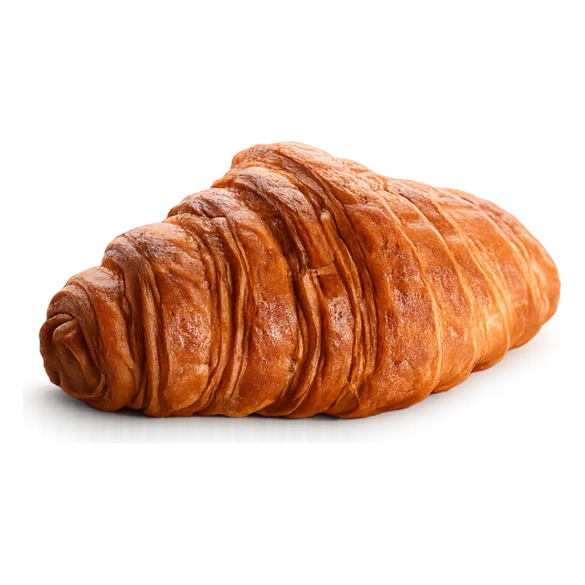 A traditional butter croissant